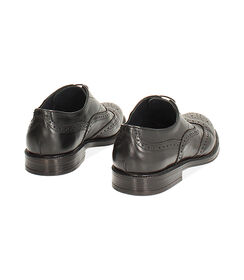 Scarpe eleganti nere con dettagli brogue, Valerio 1966, 2753T1460PENERO040, 004 preview