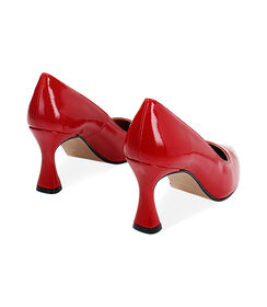 Décolleté rosse in naplak, tacco 7 cm, Valerio 1966, 24M8T8020NPROSS038, 003 preview