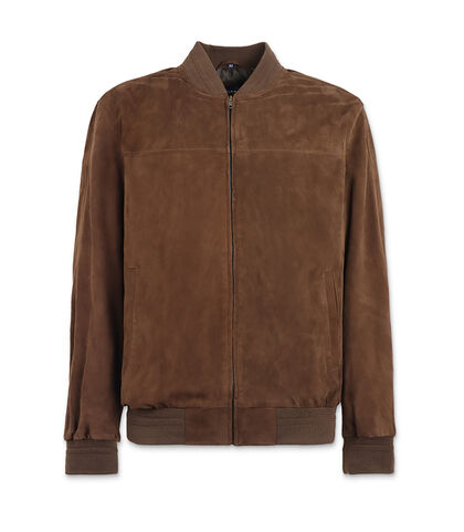 Bomber in camoscio da uomo testa di moro, Valerio 1966, 25Z4T0004CMMORO42, 001