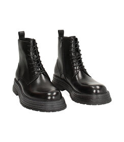 Anfibi neri in pelle, Valerio 1966, 24U6T1317PENERO042, 002 preview