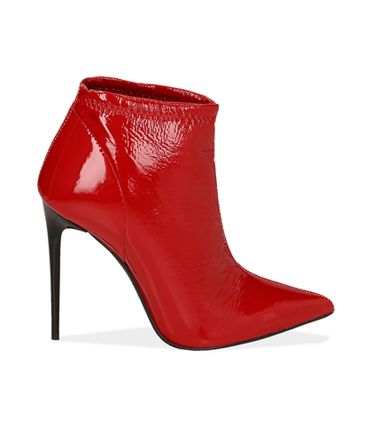 Ankle boots rossi in naplak, Valerio 1966, 1287T4368NPROSS035, 001