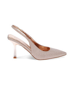 Décolleté slingback oro-rosa glitterate, Valerio 1966, 2321T1230SGRAOR035, 001 preview