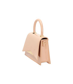 Mini bag da donna in vernice nude, Valerio 1966, 2551T6176VENUDEUNI, 003 preview
