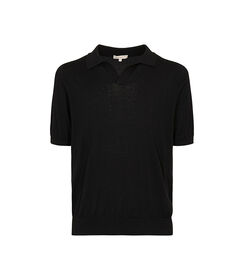 Polo nera con colletto tradizionale, Valerio 1966, 27U4T4757CONEROI, 001 preview