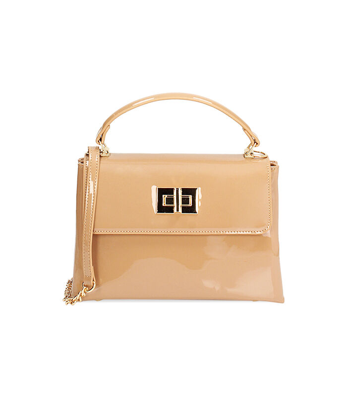 Mini bag in vernice nude, Valerio 1966, 2451T4491VENUDEUNI