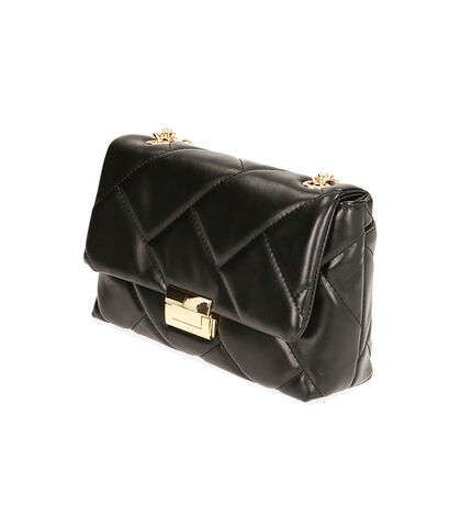 Borsa a tracolla nera matelassé, Valerio 1966, 2023T2164EPNEROUNI, 002
