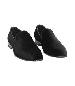 Mocassini in velluto eleganti neri, Valerio 1966, 26U6T4315VLNERO040, 003 preview