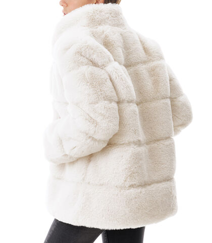 Pelliccia sintetica beige, Valerio 1966, 20B4T0001FUBEIG3XL, 002