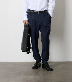 Pantaloni blu con pence da uomo, Valerio 1966, 26N9T1994TSBLUE42, 004 preview