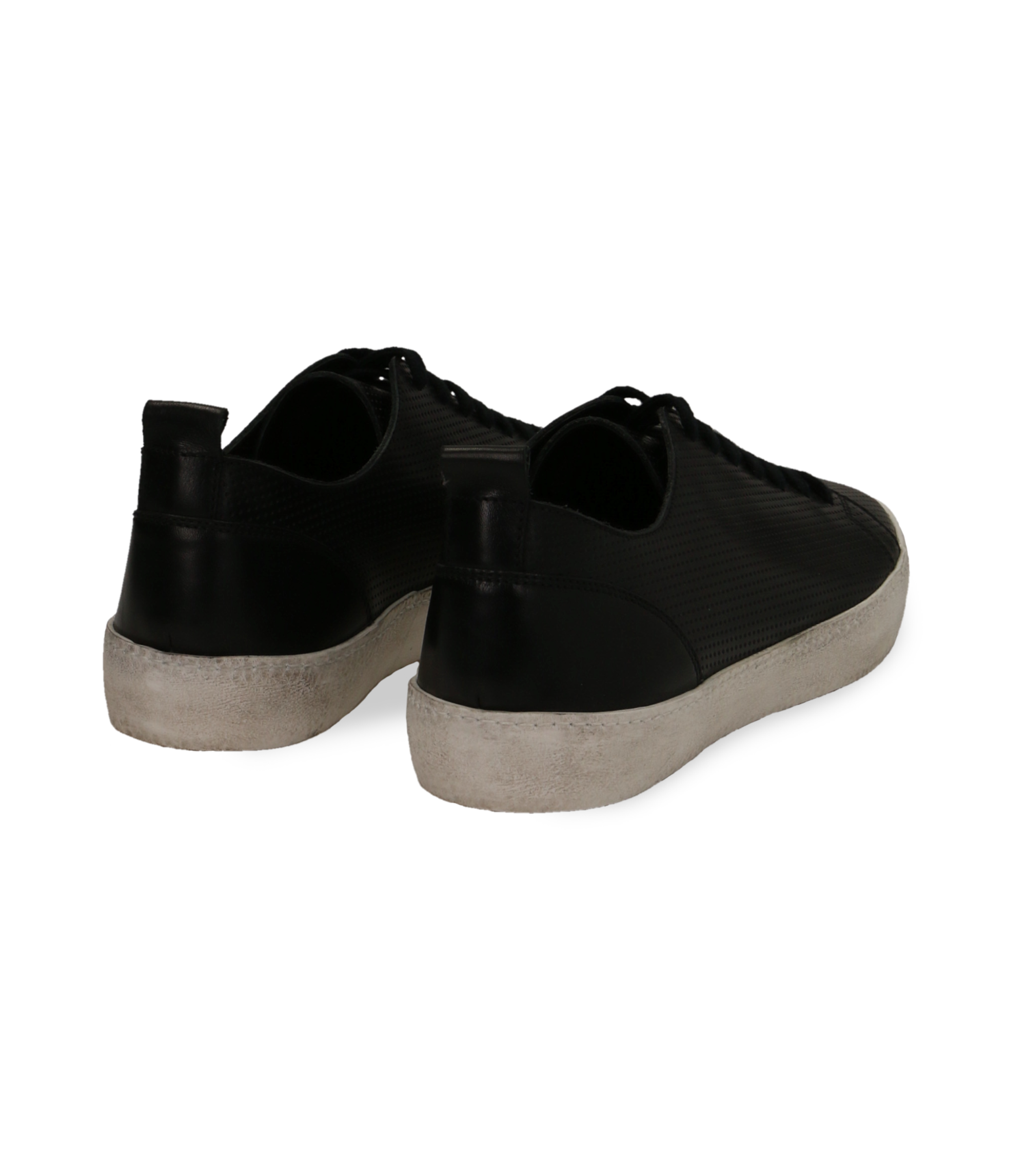 Sneakers nere con suola bianca da uomo DOUR