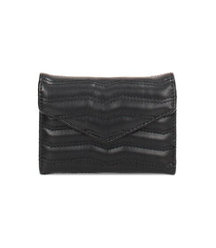 Portafogli da donna nero compatto, Valerio 1966, 2351T3614EPNEROUNI, 001 preview