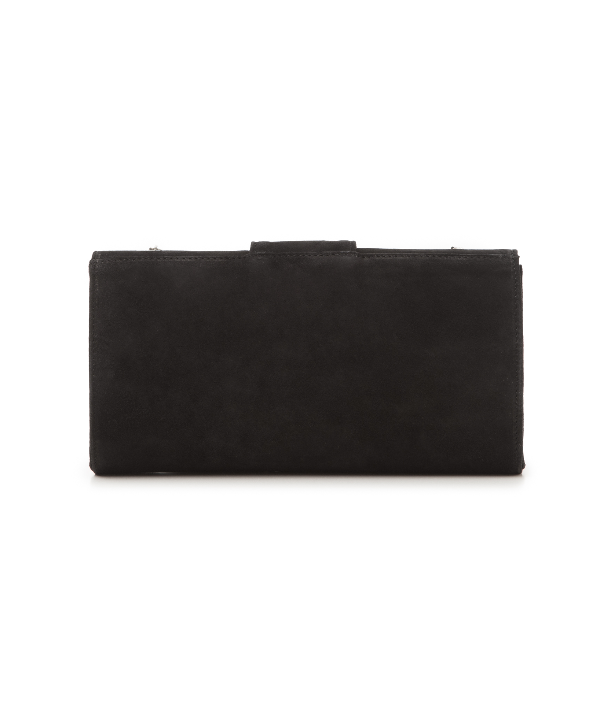 Pochette nera in vero camoscio donna | Valerio 1966