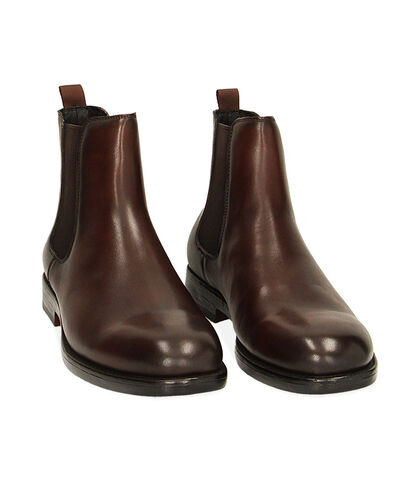 Stivaletti testa di moro in pelle, Valerio 1966, 22U631206PEMORO039, 002