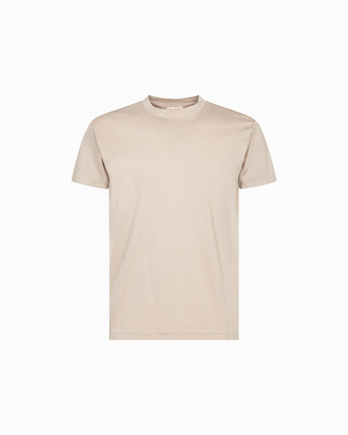 T-shirt beige essenziale, BEIGE