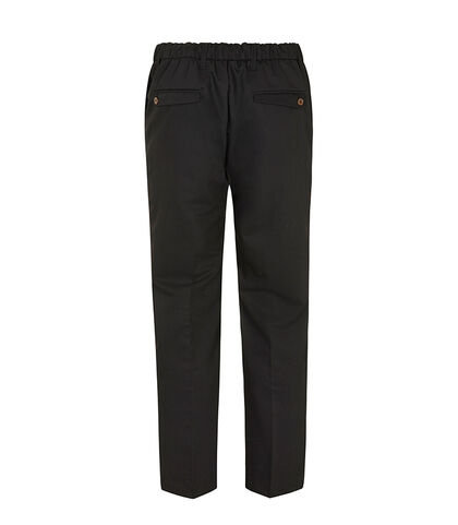 Pantaloni neri con cordoncino in vita, Valerio 1966, 27N9T6051TSNERO42, 002