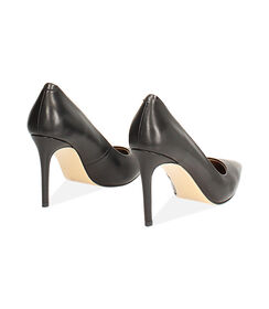 Décolleté in pelle nera con tacco 9 cm, Valerio 1966, 26M5T1411PENERO035, 003 preview