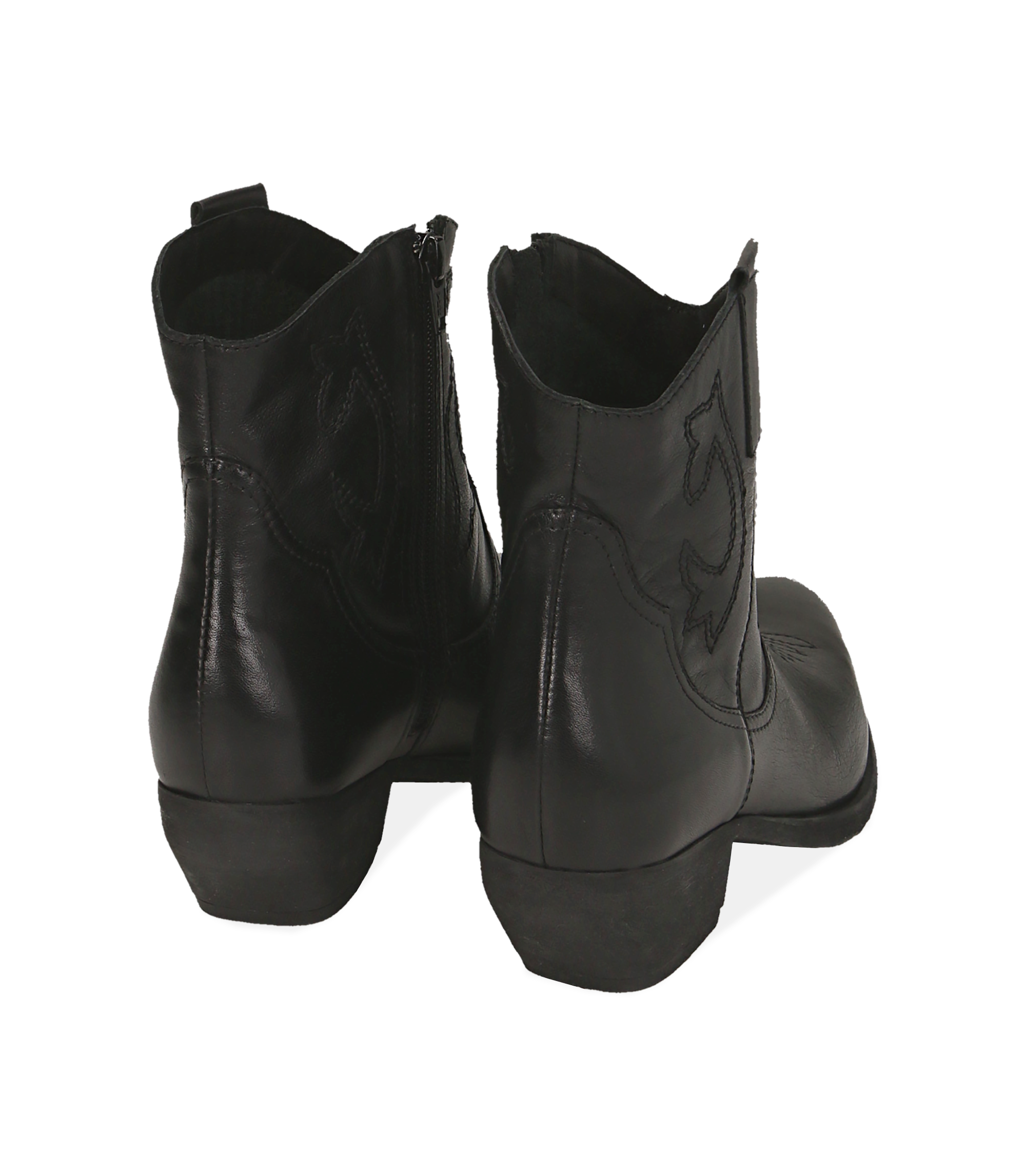 Camperos neri, tacco 9,5 cm | Primadonna Collection