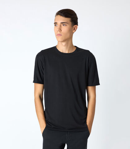 CLOTHING T-SHIRT FABRIC NERO, Valerio 1966, 25N8T0044TSNEROI, 001