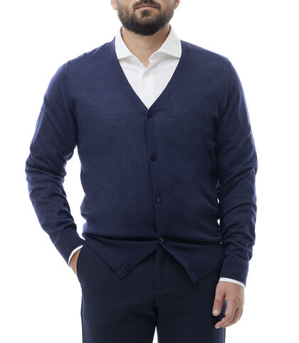Cardigan blu, Valerio 1966, 24U4T3052TSBLUEI, 001