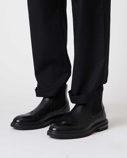 Beatles in pelle nera da uomo, BLACK