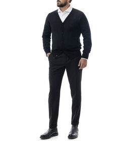 Cardigan nero, Valerio 1966, 24U4T3052TSNEROI, 003 preview