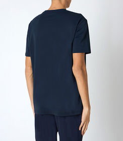 T-shirt da uomo stretch blu, Valerio 1966, 25R1T2412TSBLUE46, 002 preview