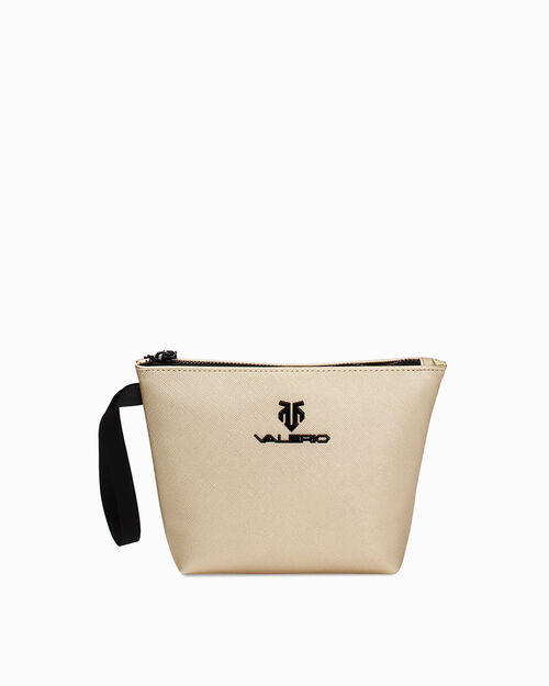 Trousse oro con profili neri, GOLD