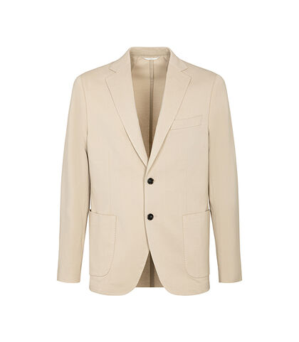 Giacca beige casual-chic, Valerio 1966, 2786T2525COBEIG42, 001