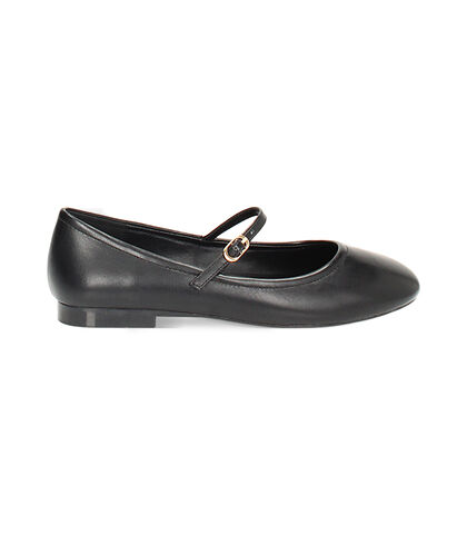 Ballerine nere punta tonda, Valerio 1966, 2427T1835EPNERO035, 001