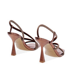 Sandali donna laminati con pietre, color rame, Valerio 1966, 2521T0148LPRAME036, 004 preview