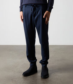 Pantalaccio blu navy da uomo, Valerio 1966, 26N9T1992TSBLUN42, 002 preview