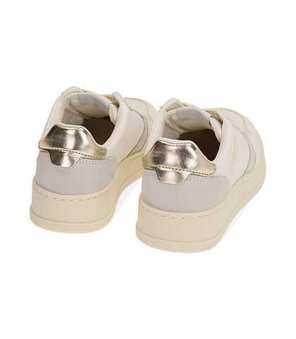 Sneakers bianco/oro , Valerio 1966, 20F9T9215EPBIOR035, 003