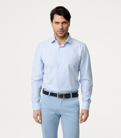 Camicia celeste righe verticali, Valerio 1966, 27Z3T0019COCELE43, 002 preview