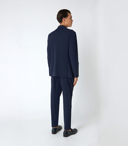 Giacca da uomo strech blu, Valerio 1966, 25R1T0006TSBLUE42, 002
