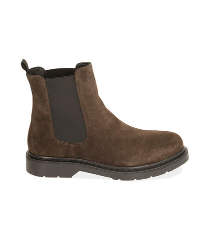 Chelsea boots testa di moro in camoscio, Valerio 1966, 1877T6120CMMORO039, 001