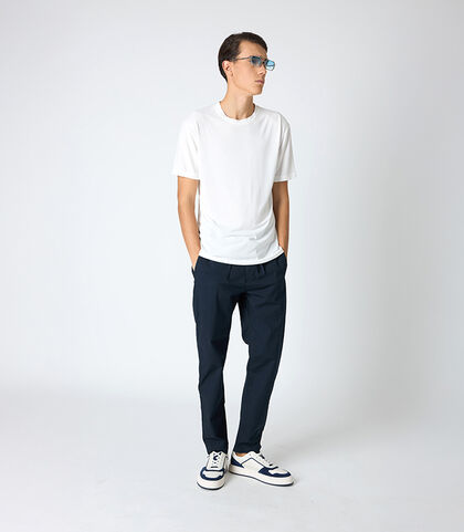 Pantalone da uomo vestibilità over blu, Valerio 1966, 2524T0052COBLUE42, 001