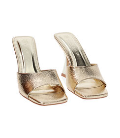 Mules open toe donna oro laminato, Valerio 1966, 2549T5677LMOROG035, 003 preview