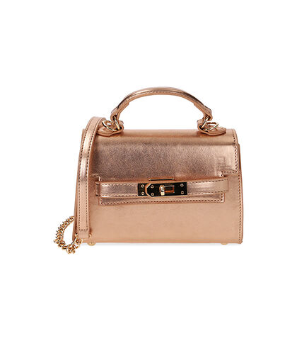 Mini bag rosa oro laminato, Nuova Collezione, 2151T4555LMRAORUNI, 001