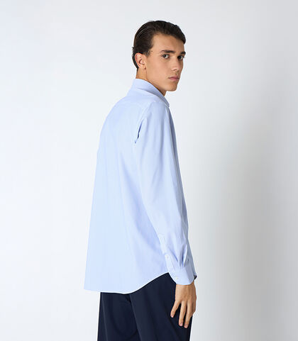 Camicia uomo bianca-azzurro, Valerio 1966, 25R1T2411TSBIAZ42, 002