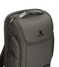 Zaino nero in tessuto porta pc, Valerio 1966, 23U2T7267TSNEROUNI, 003 preview