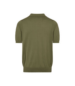 Maglia polo verde oliva con scollo a V, Valerio 1966, 27U4T4757COMILII, 002 preview