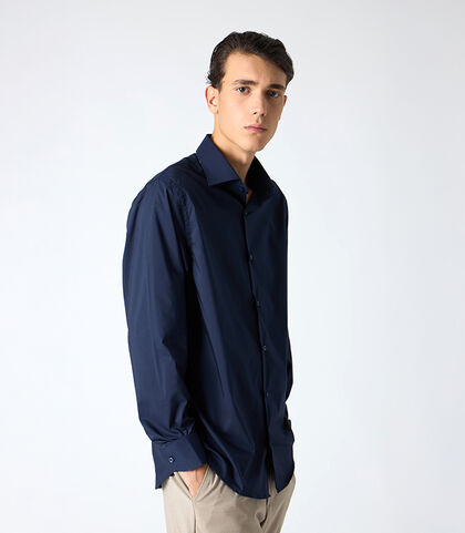 Camicia uomo blu, Valerio 1966, 25Z3T5050COBLUE38, 001