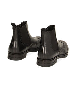 Stivaletti Duilio neri in pelle, Valerio 1966, 2214T4742PENERO042, 003 preview