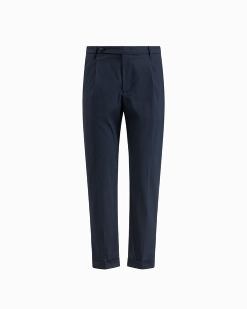 Pantalone in tessuto leggero blu, BLUE