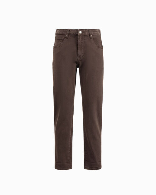Pantalone in tela jeans testa di moro, DK BROWN