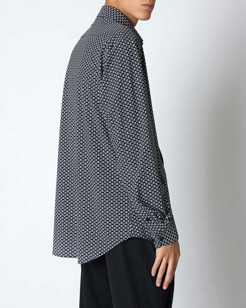 Camicia uomo bianco-nero, BINE