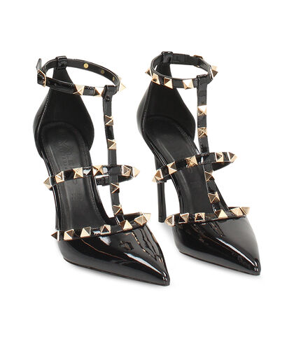 Décolleté nera effetto vernice con tacco 10,7 cm, Valerio 1966, 2621T2023VENERO035, 002