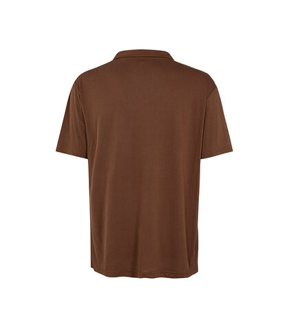 Polo marrone linea minimalista, Valerio 1966, 27C9T5580TSMARRI, 002