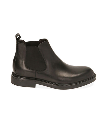 Chelsea boots neri in pelle di vitello , Special Price, 2077T0608VINERO039, 001