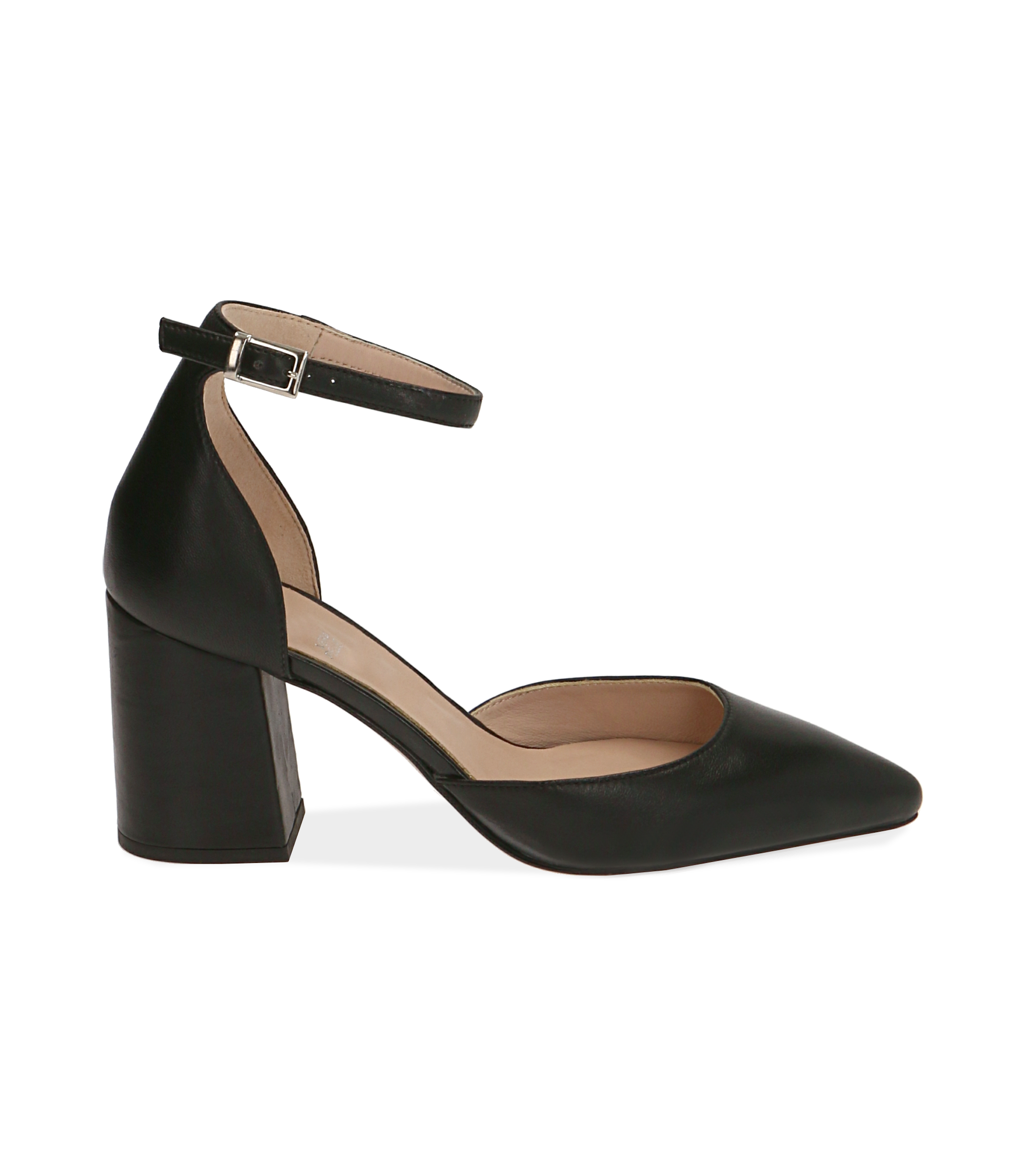 Decolletè tacco rocchetto nero